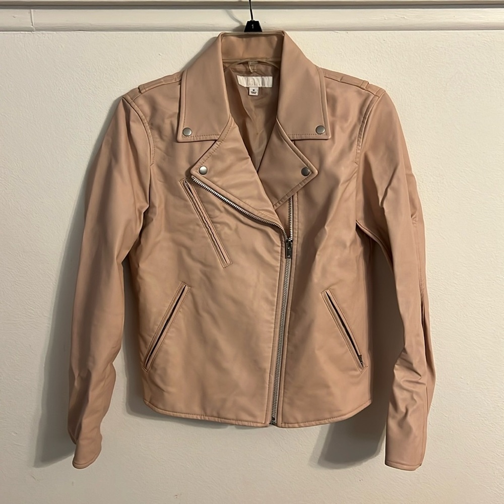 Uniqlo Pink Faux Leather Jacket